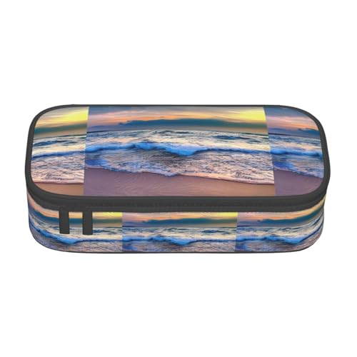 TTYDOKLA Federmäppchen aus Oxford-Stoff mit mehreren Fächern, ideal für Reisen oder Büro, Schwarz , Einheitsgröße, Kosmetiktasche von TTYDOKLA