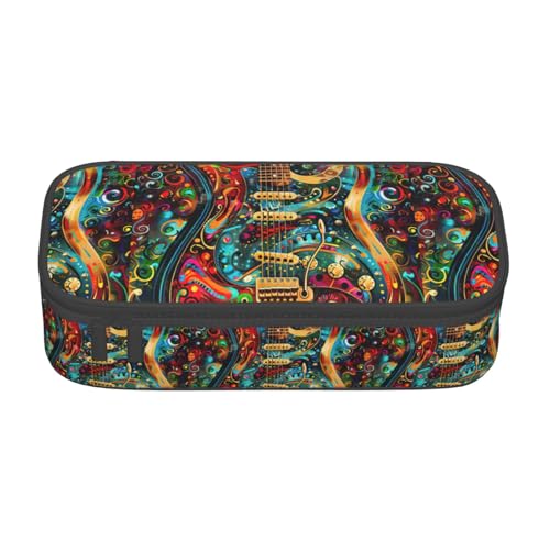 TTYDOKLA Federmäppchen aus Oxford-Stoff mit mehreren Fächern, ideal für Reisen oder Büro, Schwarz , Einheitsgröße, Kosmetiktasche von TTYDOKLA