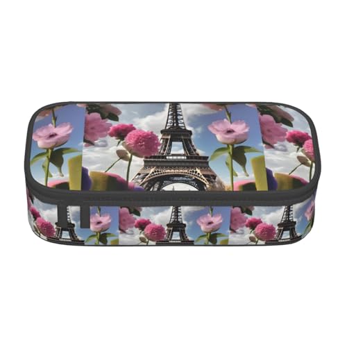 TTYDOKLA Federmäppchen aus Oxford-Stoff mit mehreren Fächern, ideal für Reisen oder Büro, Schwarz , Einheitsgröße, Kosmetiktasche von TTYDOKLA