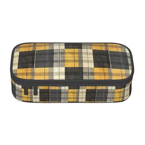 TTYDOKLA Federmäppchen aus Oxford-Stoff mit mehreren Fächern, ideal für Reisen oder Büro, Schwarz , Einheitsgröße, Kosmetiktasche von TTYDOKLA