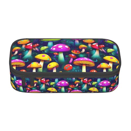 TTYDOKLA Federmäppchen aus Oxford-Stoff mit mehreren Fächern, ideal für Reisen oder Büro, Schwarz , Einheitsgröße, Kosmetiktasche von TTYDOKLA