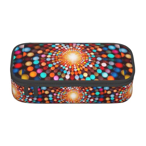 TTYDOKLA Federmäppchen aus Oxford-Stoff mit mehreren Fächern, ideal für Reisen oder Büro, Schwarz , Einheitsgröße, Kosmetiktasche von TTYDOKLA