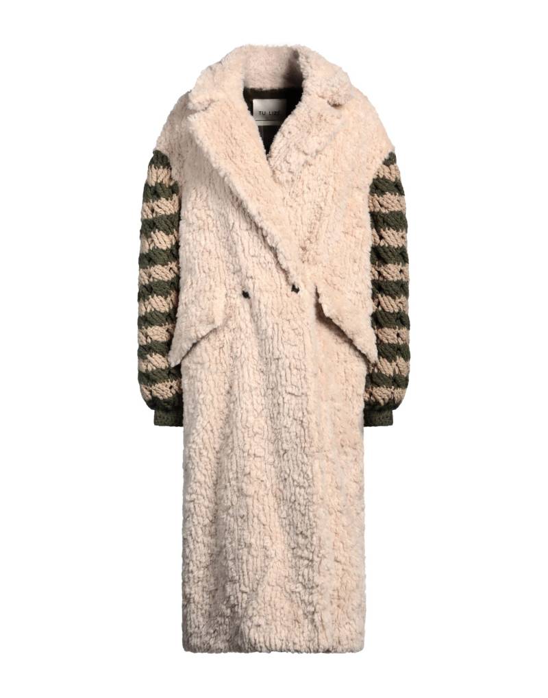 TU LIZÉ Shearling- & Kunstfell Damen Beige von TU LIZÉ