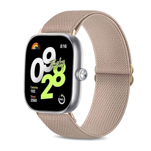 TUCOMO Elastische Nylon Armband Kompatibel mit Xiaomi Redmi Watch 4,Loop Dehnbare Ersatzband für Redmi Watch 4 Herren Damen von TUCOMO