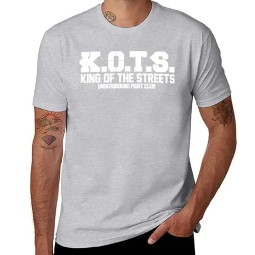 King of The Streets K.O.T.S. Underground Fight Club T-Shirt Vintage t Shirt blank t Shirts t Shirts for Men Pack Grey 3XL von TUCVNDAT