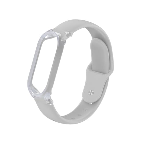 TUDIA PC-Hülle mit verstellbarem Silikonarmband für PLAUD NotePin AI Voice Recorder [5,6"–8,5" Handgelenke] Leicht bequem tragbar und sicherer Sitz - Hellgrau von TUDIA