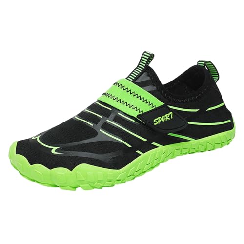 TUDUZ Damen Sport Wasserschuhe Schnelltrockend rutschfeste Sohle erstellbarerKlettverschluss Turnschuhe Mädchen Outdoor Strand Schuhe Schuhe Damen Winterschuhe (Green, 37) von TUDUZ