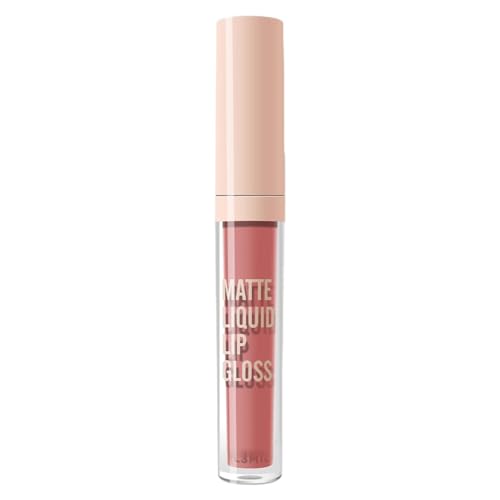 TUDUZ Flüssiger Lippenstift Roter Samt Glatter 24H Halt Nicht klebend verblassen Langanhaltender Lipgloss für Frauen 3ml Set Rottöne (B, One Size) von TUDUZ