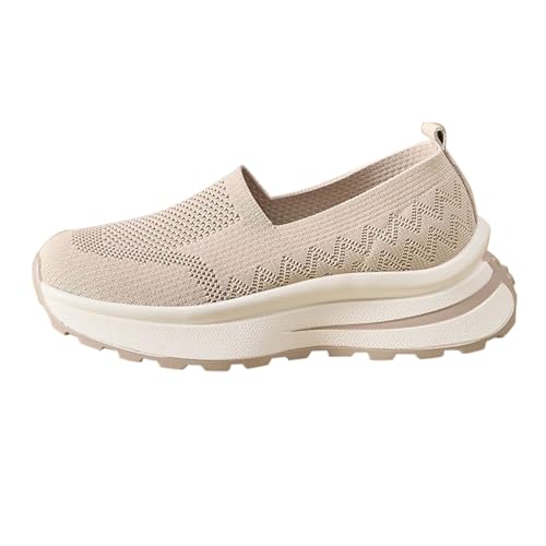 TUDUZ Gewebtes Obermaterial Atmungsaktive Mesh-Sneaker Leichte Outdoor-Schuhe Robuste Laufsohle Damen Freizeitschuhe Wanderschuhe Beige gr 40 TUDUZ Gewebtes Obermaterial Atmungsaktive Mesh-Sneaker Leichte Outdoor-Schuhe Robuste Laufsohle Damen Freizeitschuhe Wanderschuhe Beige gr 40 von TUDUZ