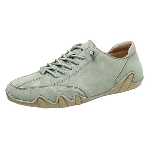 TUDUZ Herren Kunstleder Freizeitschuhe Schnürsystem mit Kontrastnaht rutschfeste Gummisohle Leichte Arbeit Pendeln Sport Mint Green gr 50 TUDUZ Herren Kunstleder Freizeitschuhe Schnürsystem mit Kontrastnaht rutschfeste Gummisohle Leichte Arbeit Pendeln Sport Mint Green gr 50 von TUDUZ