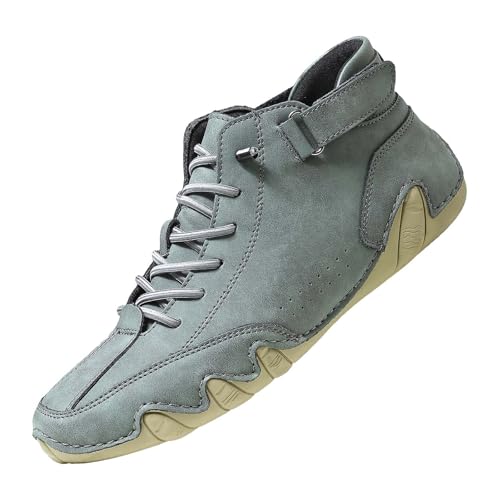 TUDUZ Herren Laufschuhe Halbschuhe Casual Modische Herren-Sportschuhe für Frühjahr und Flache Unterseite leichtes atmungsaktives Reinschlüpfen bequem Green gr 48 von TUDUZ