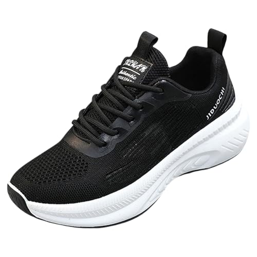 TUDUZ Laufschuhe Damen Sneakers Tennis Walking Workout Gym Schuhe Leichte Bequeme Laufschuhe Plateau Schuhe Lässige Arbeitsschuhe Basketballschuhe (Black, 37) von TUDUZ