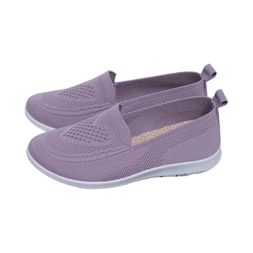 TUDUZ Modische gr Flache gr rutschfeste Mesh-Oberseite mit ausgehöhltem Obermaterial für Damen gr weich und bequem atmungsaktiv Freizeitschuhe La Trainer Damenschuhe Pink gr 38 von TUDUZ