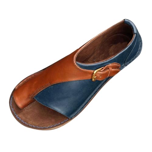 TUDUZ Split Finger flache Frühling Sandalen offene Spitze modische Sandalen Damenschuhe verstellbare Schnürung Sky Blue gr 41 TUDUZ Split Finger flache Frühling Sandalen offene Spitze modische Sandalen Damenschuhe verstellbare Schnürung Sky Blue gr 41 von TUDUZ