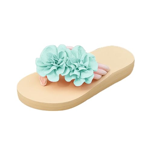 TUDUZ Weiche rutschfeste Hausschuhe aus Seidenblumen mit dickem und Flip-Flop-Design Mint Green gr 43 TUDUZ Weiche rutschfeste Hausschuhe aus Seidenblumen mit dickem und Flip-Flop-Design Mint Green gr 43 von TUDUZ
