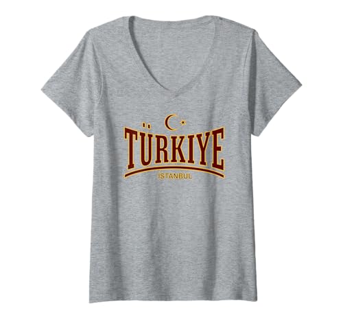 Damen TÜRKIYE - ISTANBUL T-Shirt mit V-Ausschnitt Damen TÜRKIYE - ISTANBUL T-Shirt mit V-Ausschnitt von TÜRKIYE ARKADAS