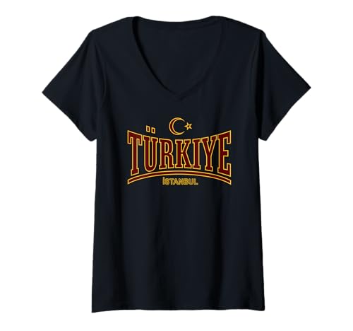 Damen TÜRKIYE - ISTANBUL T-Shirt mit V-Ausschnitt Damen TÜRKIYE - ISTANBUL T-Shirt mit V-Ausschnitt von TÜRKIYE ARKADAS