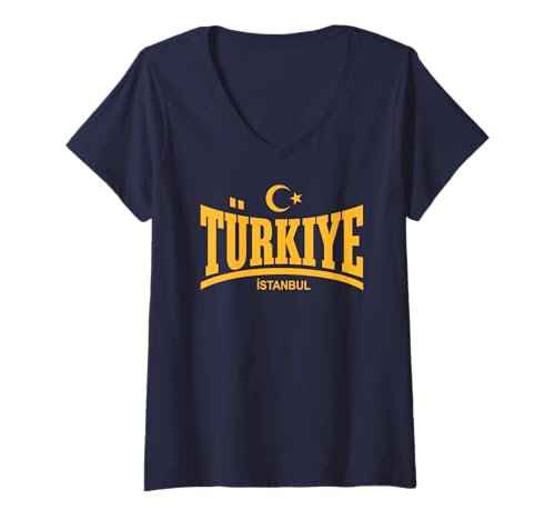 Damen TÜRKIYE - ISTANBUL T-Shirt mit V-Ausschnitt Damen TÜRKIYE - ISTANBUL T-Shirt mit V-Ausschnitt von TÜRKIYE ARKADAS