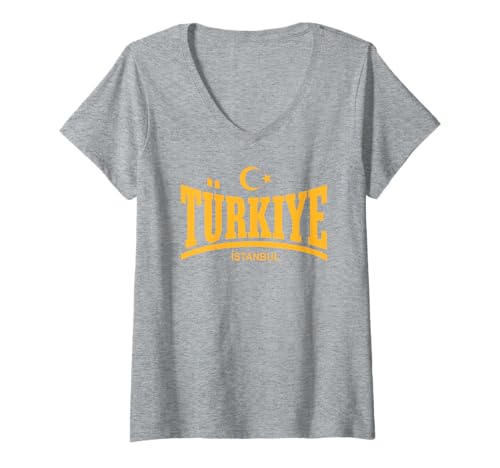Damen TÜRKIYE - ISTANBUL T-Shirt mit V-Ausschnitt Damen TÜRKIYE - ISTANBUL T-Shirt mit V-Ausschnitt von TÜRKIYE ARKADAS
