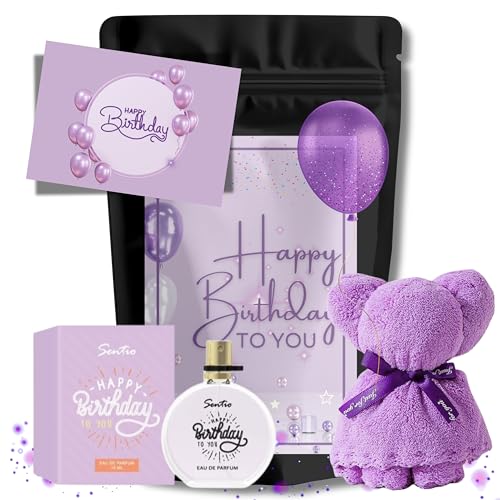 Wundertüte Frauen Geburtstag Wundertüte Herzlichen Glückwunsch I Geschenkset mit Happy Birthday Duft I Geschenk gefüllt mit Kleinigkeiten für Freundin, Kollegin, Lehrerin I Geschenkidee für Frauen von TUETENMAGIE