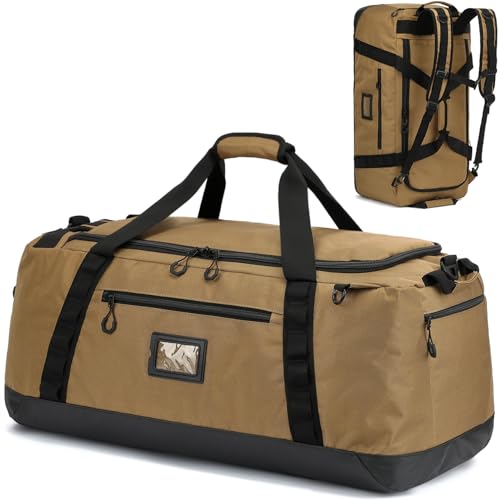 TUGUAN 120L Reisetasche Groß XL Weekender Reise-Rucksack für Herren Damen Wasserdicht Extra großes Gepäck Handgepäck Tasche für Urlaub Camping Sport Duffel Bag, 30''/76cm, Braun TUGUAN 120L Reisetasche Groß XL Weekender Reise-Rucksack für Herren Damen Wasserdicht Extra großes Gepäck Handgepäck Tasche für Urlaub Camping Sport Duffel Bag, 30''/76cm, Braun von TUGUAN