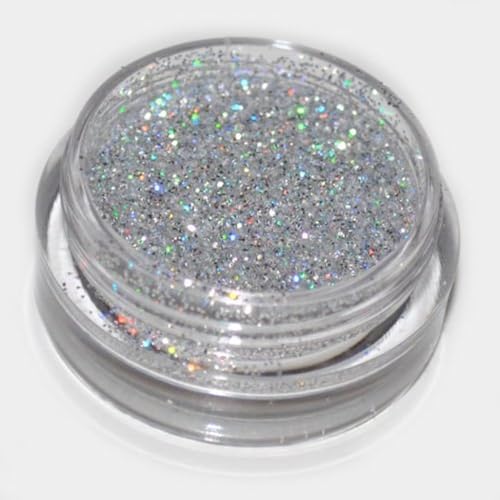 Silver Laser Eye Shadow Loose Glitter Dust Body Face Nail Art Party Shimmer Make-Up by Kiara H&B von Kiara World