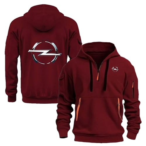 TUIAIFA Herren Pullover mit Kapuze for Opel Sweatshirts Langarmpullover Langarm-Sweatshirt Kordelzug Hipster Casual Hoodies(F,2XL) von TUIAIFA
