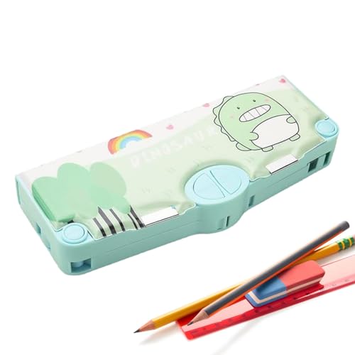 Federmäppchen, multifunktionale Schreibwaren-Organizer-Box, tragbare Schreibwaren-Make-up-Tasche, großes Federmäppchen, großes Federmäppchen, hohe Kapazität, Schreibwaren-Stifttasche, Halter für von TUJOBA