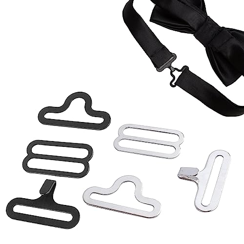 Fliege Clip,Bow Tie Clip,Fliege Verschluss,Fliege Hardware Clip Set,Hakenverschluss,Fliege Verschluss Set Krawatten Haken Clip,Metall Verschlüsse Clips,Einstellbare Metall Krawatte Clip,10 Set von TUKNN