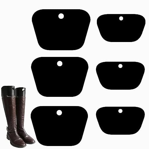 TUKNN Stiefelform Einsätze, Stiefelformer Formeinsätze, Stiefelspanner Schwarz, 6 Stück Kunststoff Stiefel Ständer Halter, Hohe Stiefelstütze, Stiefel Hohe Unterstützung für Damen und Männer von TUKNN