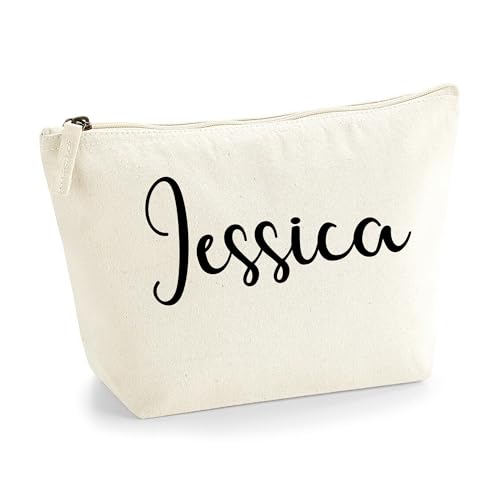 Personalisiert Großer Name Initialen Text Kosmetiktasche Damen Schminktasche für Handtasche Makeup Tasche mit Texturdruck - Schwarzer Film - S | Natürlich Personalisiert Großer Name Initialen Text Kosmetiktasche Damen Schminktasche für Handtasche Makeup Tasche mit Texturdruck - Schwarzer Film - S | Natürlich von TULLUN
