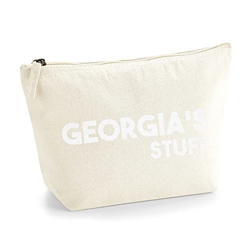 Personalisiert Name Initialen Text My Stuff Kosmetiktasche Damen Schminktasche für Handtasche Makeup Tasche mit Texturdruck - Weiße Flocke - M | Natürlich Personalisiert Name Initialen Text My Stuff Kosmetiktasche Damen Schminktasche für Handtasche Makeup Tasche mit Texturdruck - Weiße Flocke - M | Natürlich von TULLUN