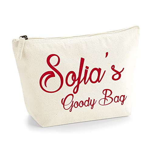 Personalisierte Farbe Name Initialen Text Goody Kosmetiktasche Damen Schminktasche für Handtasche Makeup Tasche mit Texturdruck - Rote Flocke - M | Natürlich Personalisierte Farbe Name Initialen Text Goody Kosmetiktasche Damen Schminktasche für Handtasche Makeup Tasche mit Texturdruck - Rote Flocke - M | Natürlich von TULLUN