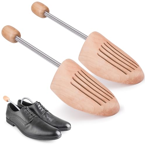 TULMERO 1 Paar Schuhspanner Herren & Damen – Schuhdehner aus Kiefernholz – Atmungsaktive Schuhspanner für perfekte Form & Frische Schuhe Größe 43 – 44 von TULMERO