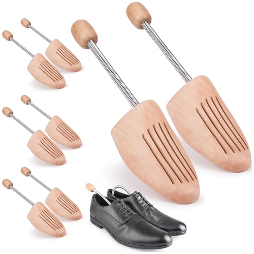 TULMERO 3 Paare Schuhspanner Herren & Damen – Schuhdehner aus Kiefernholz – Atmungsaktive Schuhspanner für perfekte Form & Frische Schuhe Größe 45 – 46 von TULMERO