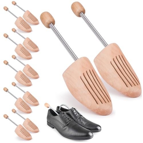 TULMERO 5 Paare Schuhspanner Herren & Damen – Schuhdehner aus Kiefernholz – Atmungsaktive Schuhspanner für perfekte Form & Frische Schuhe Größe 43 – 44 von TULMERO