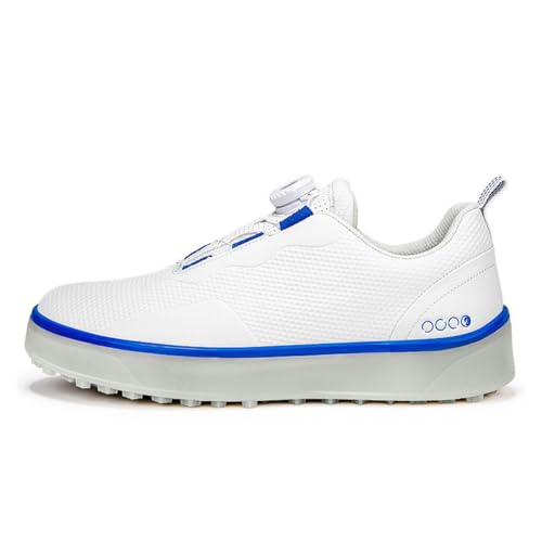 TUMAHE Golfschuhe Für Herren Wasserabweisend Outdoor Verstellbare Golf-Sport-Turnschuhe rutschfest Für Das Training Casual,Blau,40 EU von TUMAHE