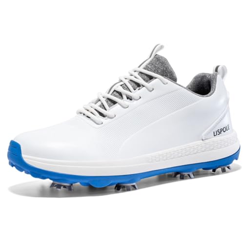 TUMAHE Spiked Golf Athletic Walking Schuhe Leichte Professionelle Komfortable Training Turnschuhe Wasserdicht,Natural,45 EU TUMAHE Spiked Golf Athletic Walking Schuhe Leichte Professionelle Komfortable Training Turnschuhe Wasserdicht,Natural,45 EU von TUMAHE