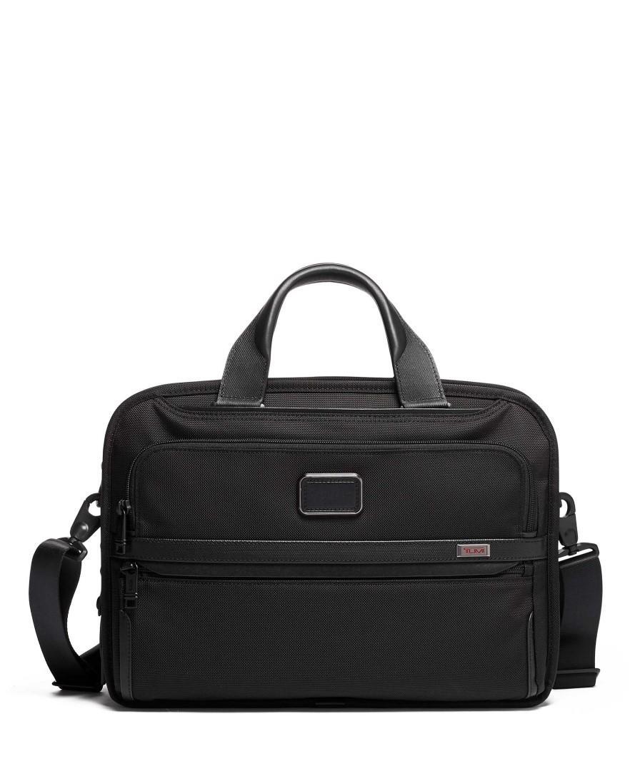 TUMI - ALPHA 3 Üb-Aktenmappe Triple Compartment Brief Black Schwarz von TUMI