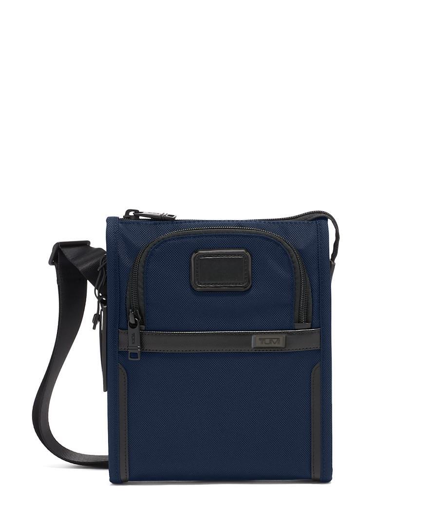 TUMI - ALPHA Businessumhänger Pocket Bag Small Navy Blau von TUMI