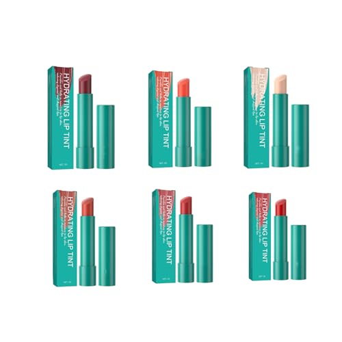 Thrive Lip Tint Hydrating, Natural Moisturizing Lip Balm Lip Gloss, Strong Moisturizing Effect Tinted Lip Balm, Lip Moisturizer, Long-Lasting And Non-Sticky (6*Mix) von TUNTUM