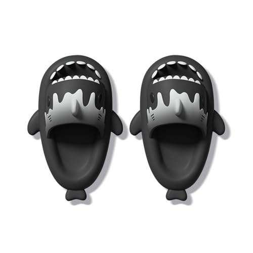 TUOJINRUIDA Eiscreme Schlappen Unisex Shark Slides Slippers Badelatschen für Herren oder Damen Hausschuhe Latschen für Strandhaus Dusche entspannte Stunden am Pool von TUOJINRUIDA