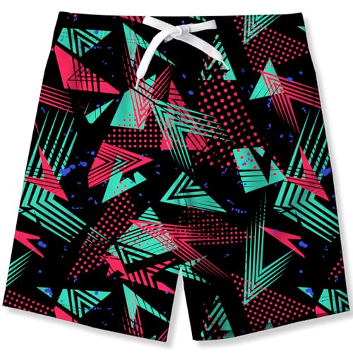 TUONROAD Jungen Badehose Kinder Badeshorts 3D Geometrie Schnell Trocknende Boardshorts Strandshorts mit Netzfutter 7-8 Jahre TUONROAD Jungen Badehose Kinder Badeshorts 3D Geometrie Schnell Trocknende Boardshorts Strandshorts mit Netzfutter 7-8 Jahre von TUONROAD