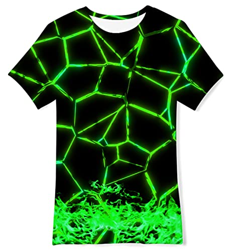 TUONROAD Jungen T-Shirt 3D Grafik Kinder T-Shirts Cool Jungen Mädchen Rundhals T-Shirt 13-14 Jahre von TUONROAD