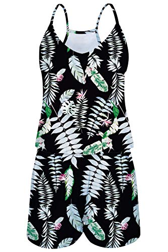 TUONROAD Sommer Overall Damen Schulterfrei Sexy Jumpsuit Elegant Kurz Boho Romper Casual XL TUONROAD Sommer Overall Damen Schulterfrei Sexy Jumpsuit Elegant Kurz Boho Romper Casual XL von TUONROAD