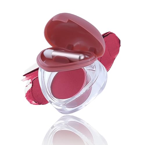 Herzförmiger Creme-Rouge, Lippen-Glanz, für Wangen, Lippen und Lidschatten, 3-in-1 getöntes Lippen- und Wangenbalsam-Set mit Mini-Pinsel, feuchtigkeitsspendende und leichte Textur, langanhaltender Herzförmiger Creme-Rouge, Lippen-Glanz, für Wangen, Lippen und Lidschatten, 3-in-1 getöntes Lippen- und Wangenbalsam-Set mit Mini-Pinsel, feuchtigkeitsspendende und leichte Textur, langanhaltender von TUOSHITONG
