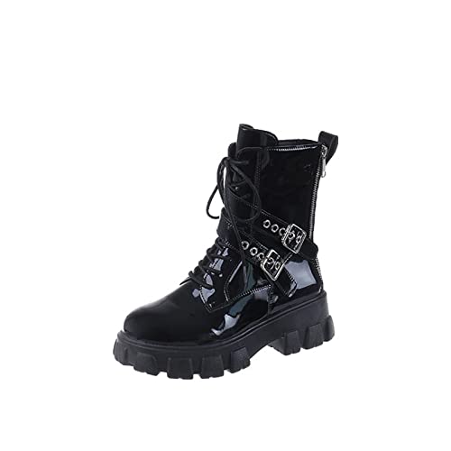 TUQIDEWU Gummistiefel Damen Wasserdicht Winddicht Damenstiefel Gummistiefeletten Damen Weitschaft Gummistiefel Rutschfeste Regenstiefel Winterstiefel Warme StiefelA364 von TUQIDEWU