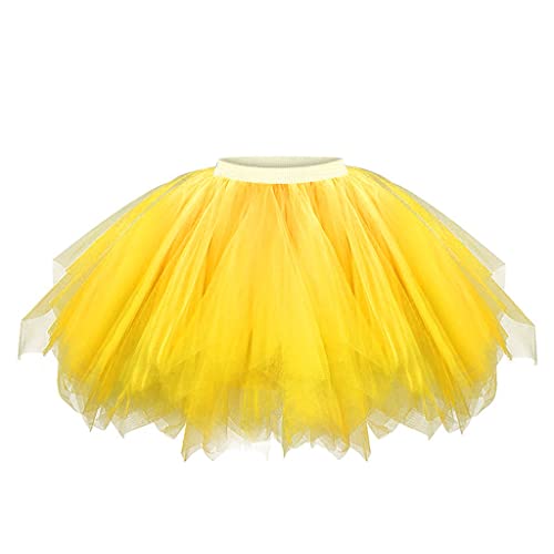 Damen Karneval Kostüm Tüllrock 74er Tütü Rock Kurz Ballett Unterrock Petticoat Tutu Karneval Kostüm Damen Tutu Kostüm für Karneval Party von TURWXGSO