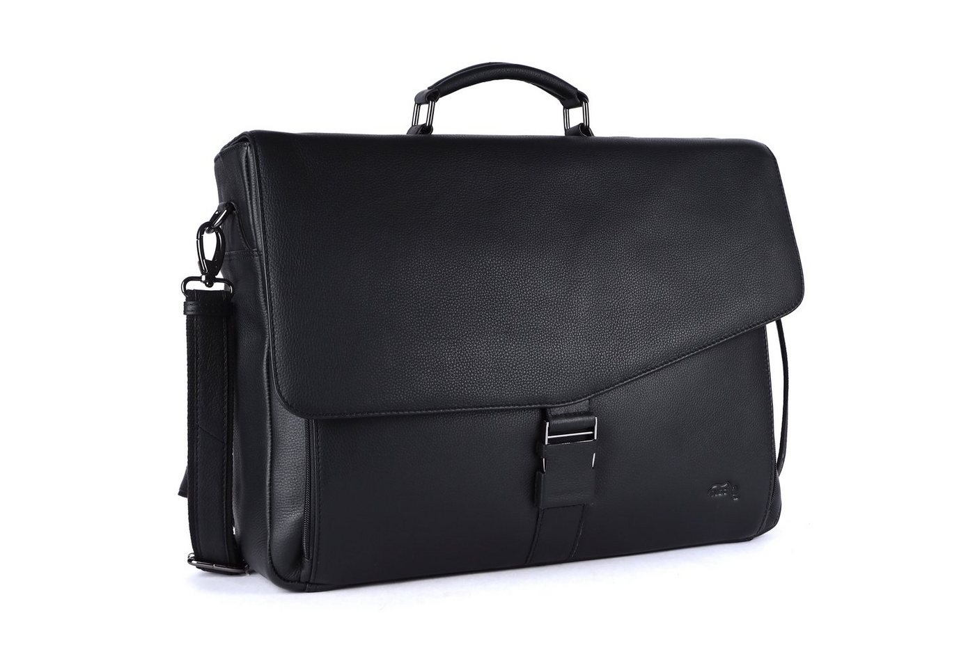 TUSC Businesstasche Zeron, Premium Ledertasche für Laptop bis 17,3 Zoll mit Vintage Stil von TUSC