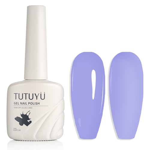 TUTUYU Periwinkle Blau Gel-Nagellack ganzjährig für Mädchen Frauen, 12ml UV/LED Soak Off Gel Nagellack von TUTUYU